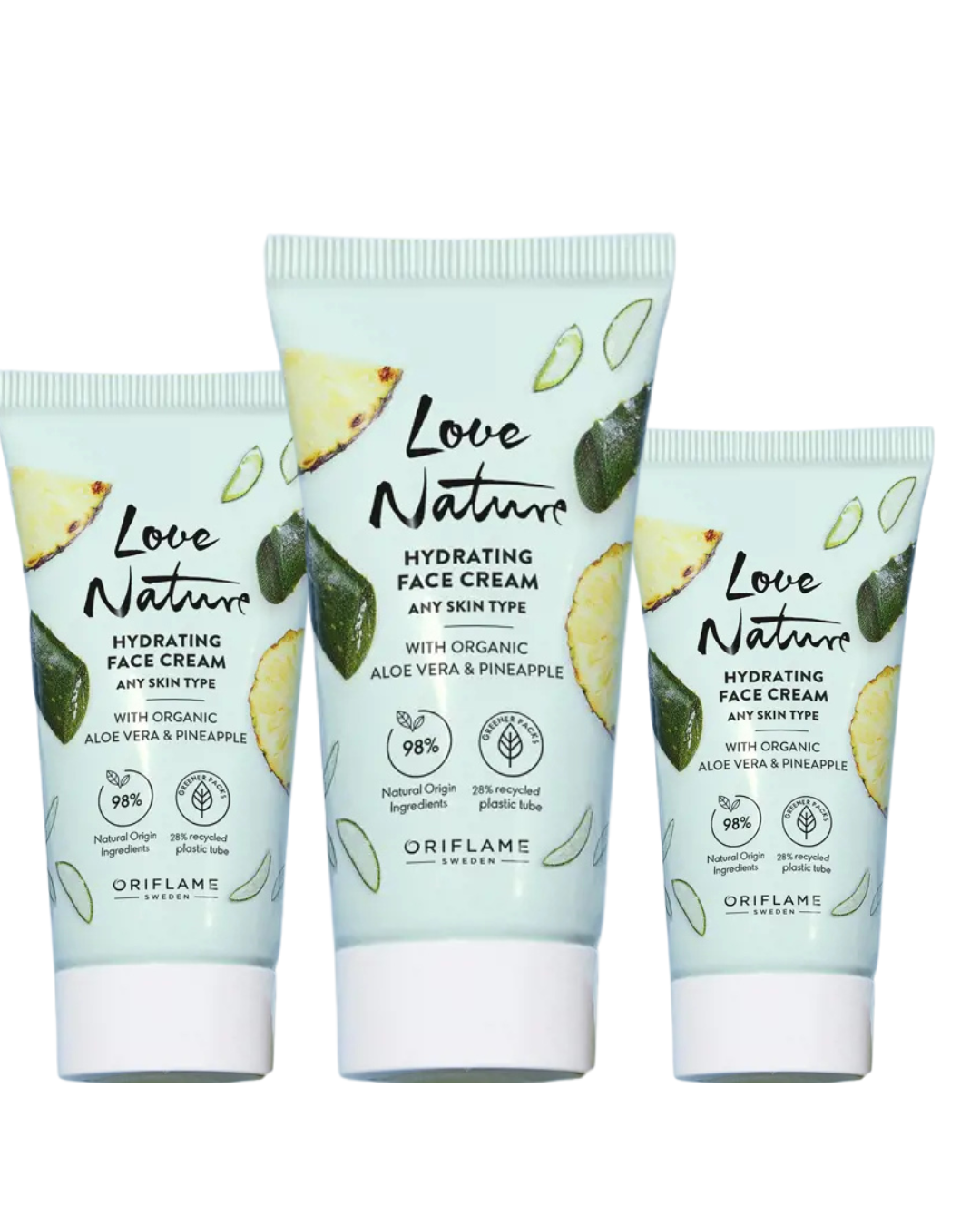 Love Nature Hydrating Face Cream with Organic Aleo Vera & Pineapple