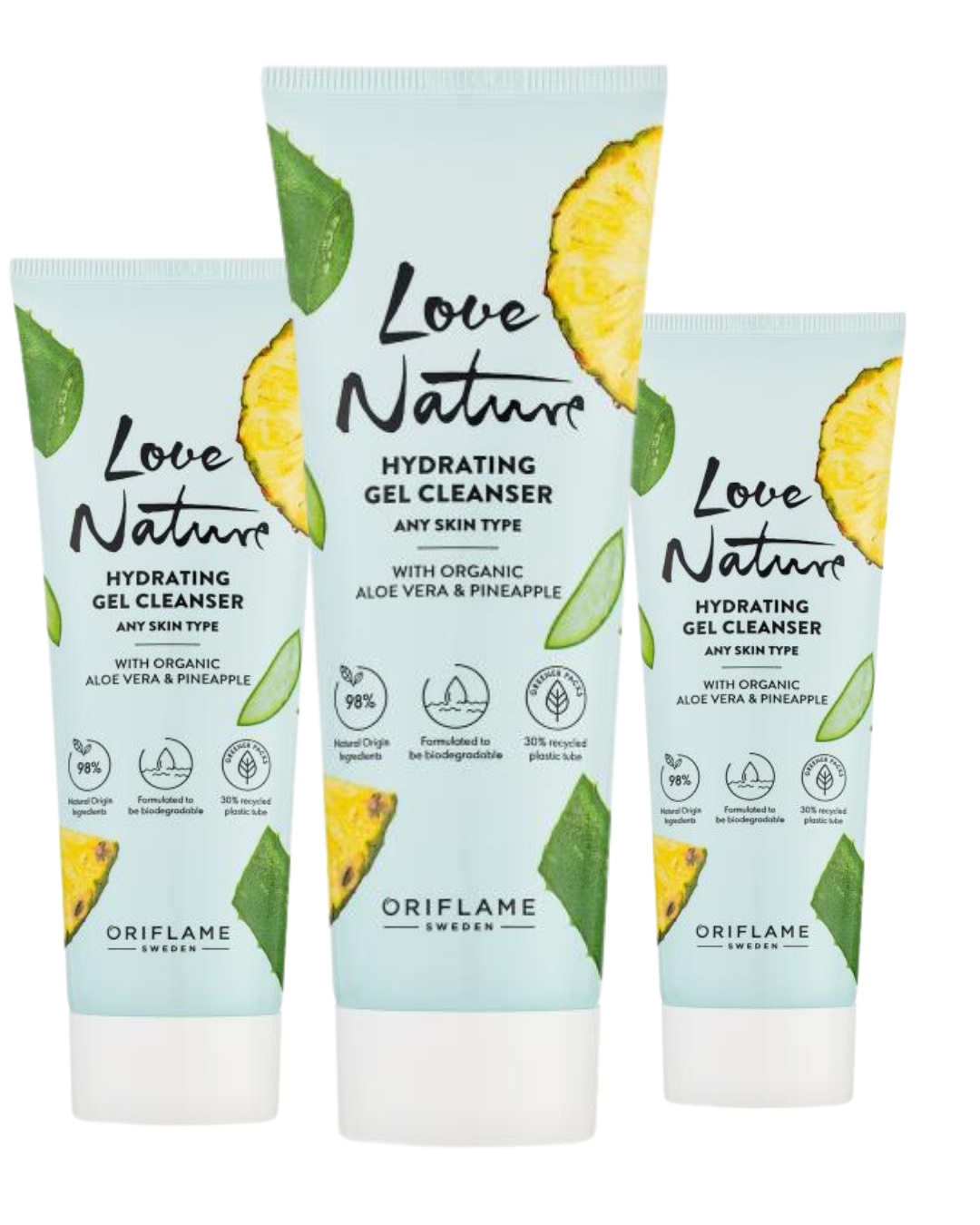 Love Nature Hydrating Gel Cleanser with Organic Aleo Vera & Pineapple