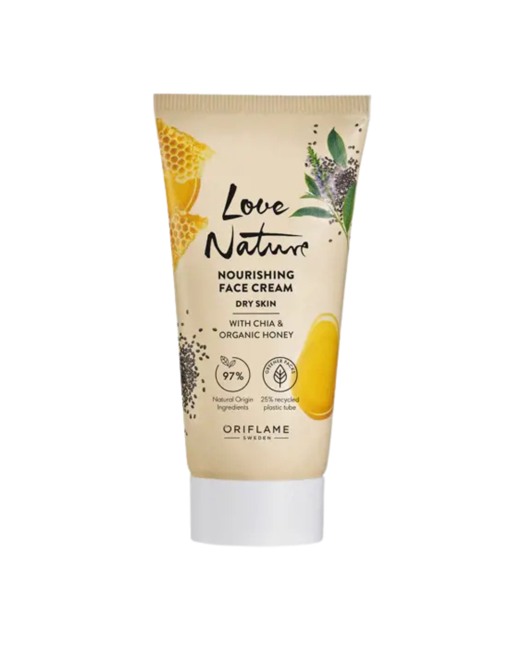Love Nature Nourishing Face Cream with chia & organic honey