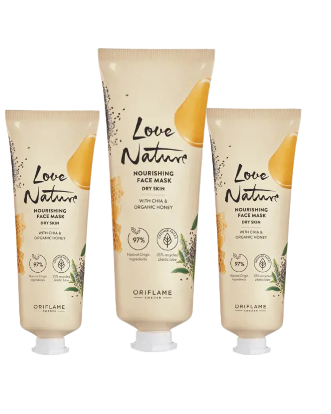 Love Nature Nourishing Face Mask with chia & organic honey