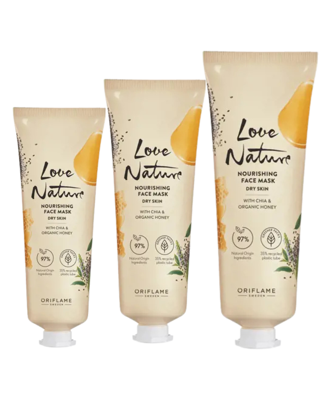 Love Nature Nourishing Face Mask with chia & organic honey
