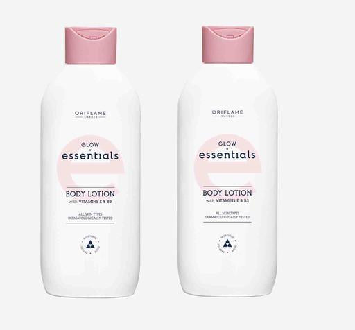 Glow Essentials Body Lotion with Vitamins E & B3