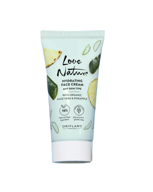 Love Nature Hydrating Face Cream with Organic Aleo Vera & Pineapple