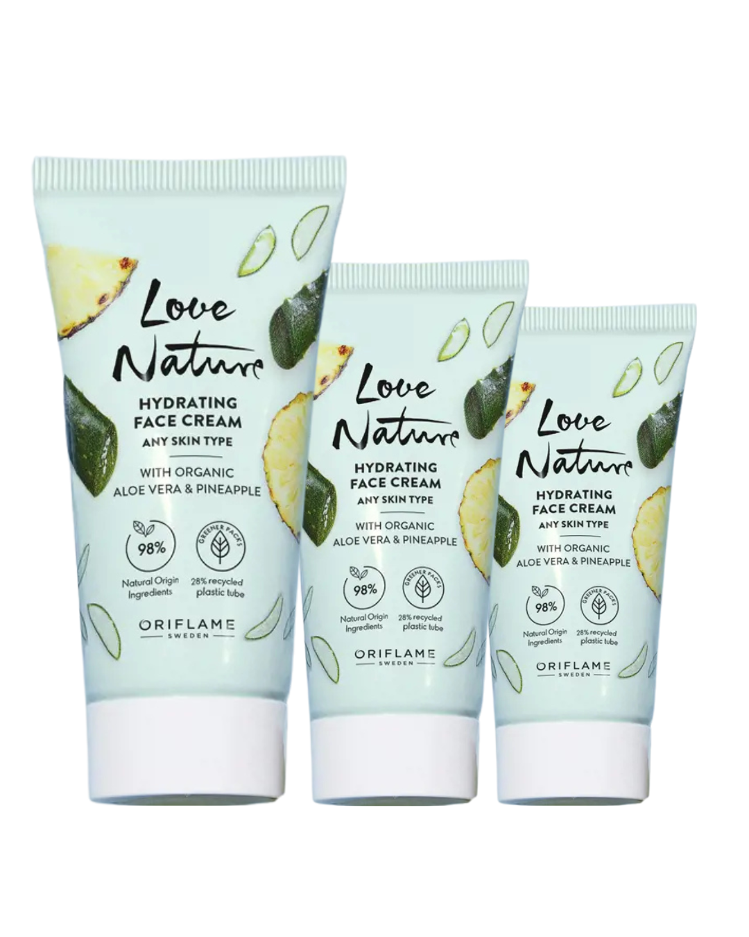 Love Nature Hydrating Face Cream with Organic Aleo Vera & Pineapple