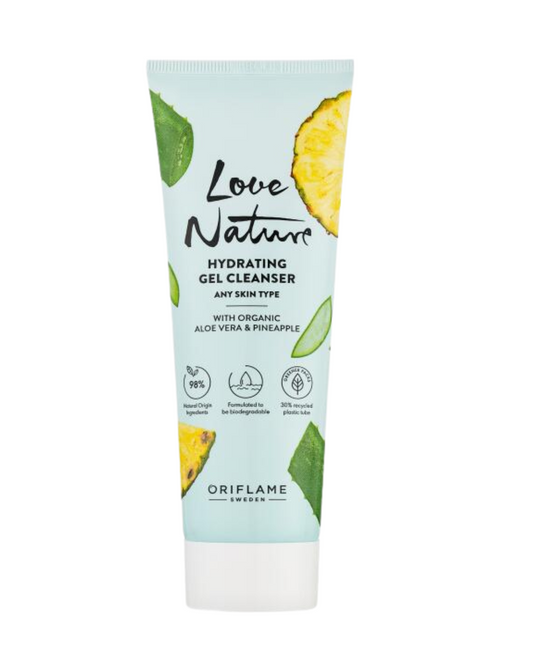 Love Nature Hydrating Gel Cleanser with Organic Aleo Vera & Pineapple