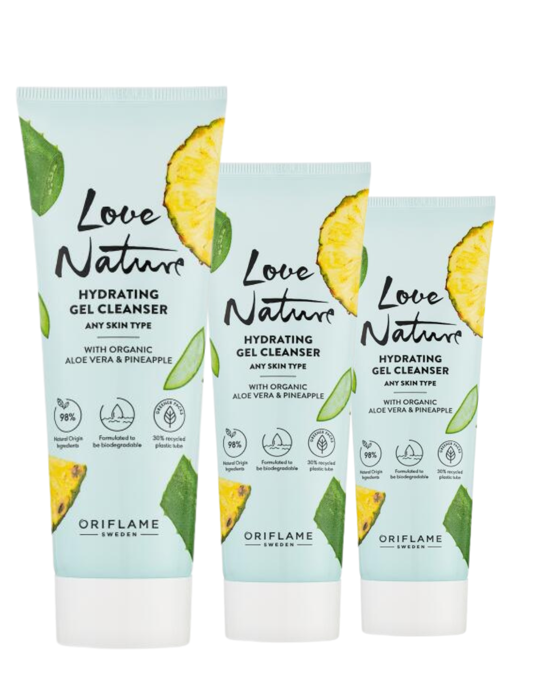 Love Nature Hydrating Gel Cleanser with Organic Aleo Vera & Pineapple