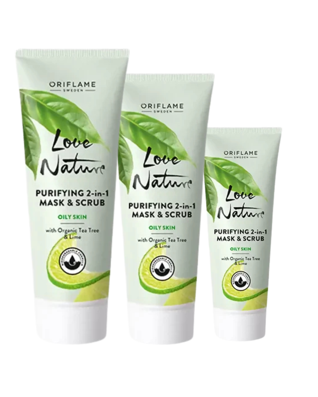 Love Nature Purtifying 2-in-1 Mask & Scrub with Organic Tea Tree & Lime