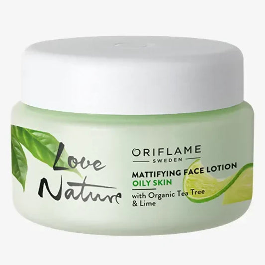 Love Nature Mattifying Face Lotion with Organic Tea Tree & Lime 50ml