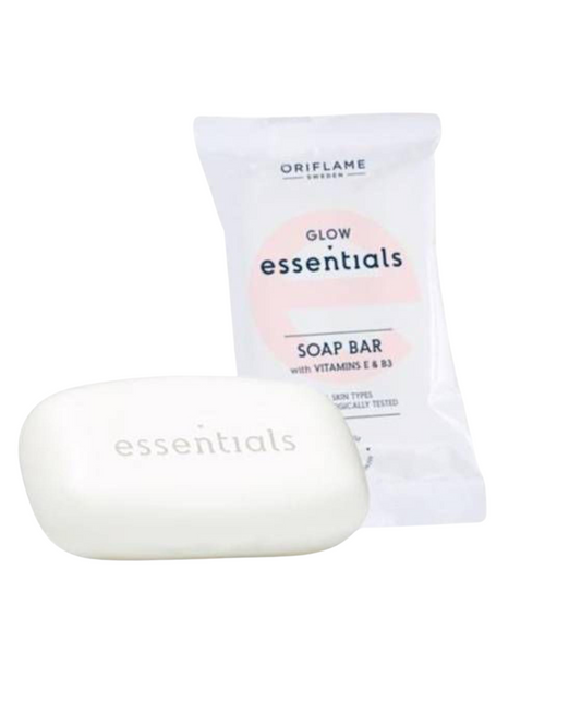 Glow Essentials Soap Bar with vitamins E & B3