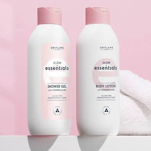 Glow Essentials Body Lotion with Vitamins E & B3